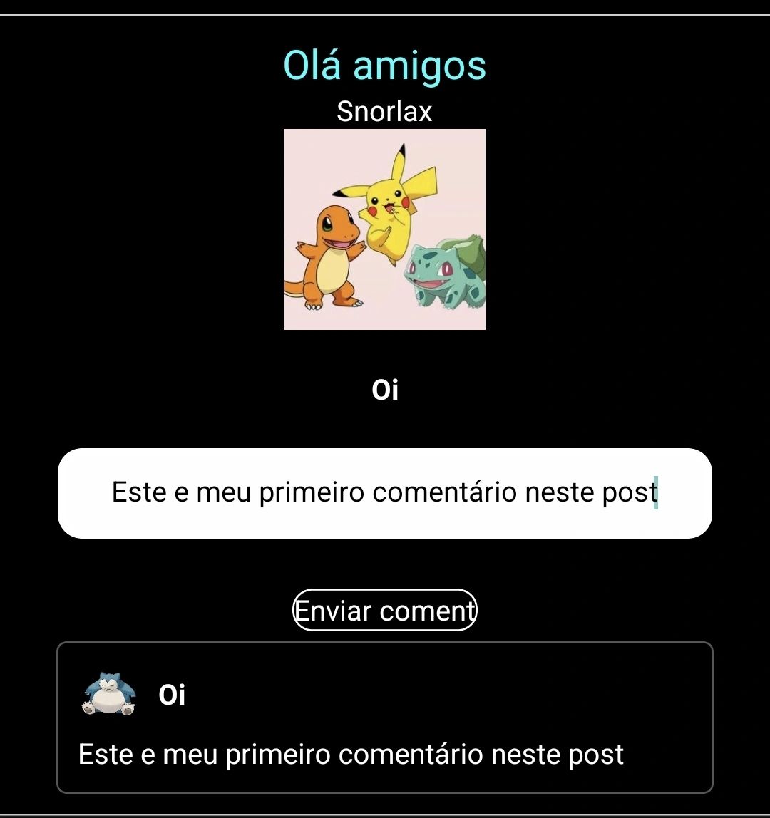 Comentários PokeRede